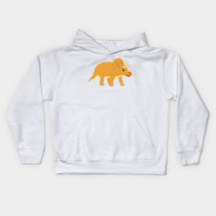 Cute happy Dinosaur Triceratops Kids Hoodie